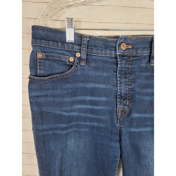 J.CREW JEANS 9" HIGH RISE TOOTHPICK MEDIUM WASH, SZ 31 - Picture 3 of 16